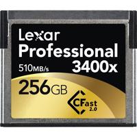 

Lexar Lexar 256GB Professional CFast 2.0 3400x Memory Card - 510 MB/s Read, 450 MB/s Write