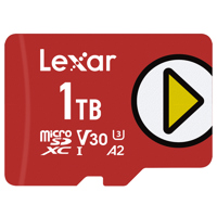 

Lexar 1TB PLAY Class 10 UHS-I U3 MicroSDXC Memory Card, 150MB/s Read