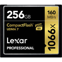 

Lexar 256GB Professional 1066x CompactFlash Memory Card