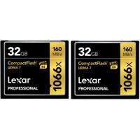 

Lexar 32GB Professional 1066x CompactFlash Memory Card (2 Pack)