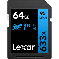 

Lexar 64GB Professional Class 10 UHS-I U1 633x SDXC Memory Card