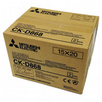

Mitsubishi CK-D868 2x Laminated Photo Paper Roll and 2x Ink Sheets, 4x6" (430 Prints/Roll) and 6x8" (215 Prints/Roll)