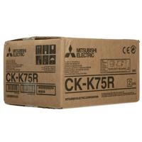

Mitsubishi CK-K75R 5" Ink & Paper Media Pack for CP-K60DW-S Photo Printer, 3.5x5" 360 Prints/Roll, 5x7" 180 Prints/Roll