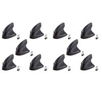 

iMicro 10 Pack MO-WVEO01 2.4GHz Wireless Vertical Ergonomic Optical Mouse,
