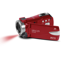 

Minolta MN200NV 24MP Full HD Night Vision Camcorder with Wi-Fi, Red