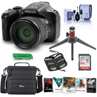 

Minolta MN67Z 20MP FHD Wi-Fi Bridge Camera with 67x Optical Zoom, Black - Bundle With Camera Case, 64GB SDHC Memory Card, Table Top Tripod, Memory Wallet, Cleaning Kit, Card Reader, Software Package
