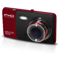 

Minolta MNCD42 Full HD 4" LCD Screen Dash Camera, Red