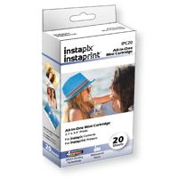 

Minolta IPC20 Paper and Color Ink All-In-One Mini Cartridge for instapix Cameras and instaprint Printers, 20 Sheets