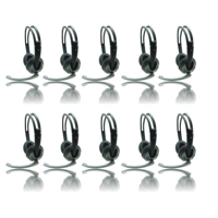 

iMicro 10 Pack SP-IMME282 Wired USB Headphones with Microphone and Volume Control