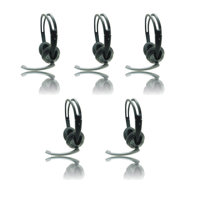 

iMicro 5 Pack SP-IMME282 Wired USB Headphones with Microphone and Volume Control