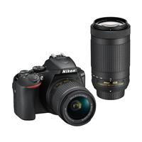 Image of Nikon D5600 DSLR Camera Kit with AF-P DX 18-55mm f/3.5-5.6G VR Lens &amp; AF-P DX 70-300mm f/4.5-6.3G ED Lens