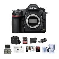 Nikon D850 DSLR Camera Body - Bundle With 64GB SDXC U3 Card, Camera Case, Spare Battery, Cleaning Kit, Memory Wallet, Card Reader, Glass Screen Protector, PC Software Package
