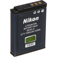 

Nikon EN-EL12 Rechargeable Lithium-ion Battery Pack for the Coolpix AW110, S31, S640, S610, S800c, S710, S6100, S7100, S9500 Digital Cameras