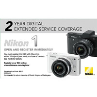 

Nikon Extended Service Coverage (2 years) for 1 J1, J2 and 1 V1, V2 Cameras