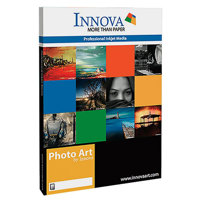 

Innova Art F-Type Ultra Smooth, Brilliant White Gloss FibaPrint Inkjet Paper, 285gm2, 8.5x11", 50 Sheets