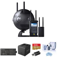 

Insta360 Pro II 8K 360-Degree Spherical Virtual Reality Camera with Farsight Live Monitoring - Bundle With Insta360 Pro 5100mAh Battery Pack, Insta360 Charging Station, 128GB microSDXC Card, And More