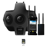 

Insta360 Titan 11K Cinematic 8-Lens VR 3D Camera with 9 Panasonic SD Cards