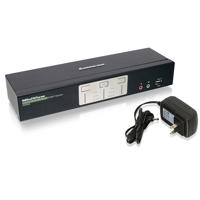 

IOGEAR GCS1642X 2-Port Dual View Dual-Link DVI KVMP Switch with USB 2.0 Hub and Audio (TAA Compliant)