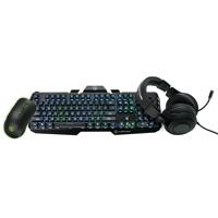 

IOGEAR Kaliber RGB Gaming Pack, Includes HVER Backlit Keyboard, KORONA Mouse and NUKLEUS Headset