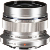 

Olympus M.Zuiko Digital ED 12mm F/2 Lens - for Micro Four Thirds System - Silver