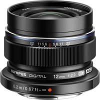 

Olympus M.Zuiko Digital ED 12mm F/2 Lens - for Micro Four Thirds System, Black