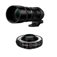 

Olympus M. Zuiko Digital ED 300mm F/4.0 IS Pro Lens for Micro Four Thirds System, Black - with Olympus MC-14 1.4x Teleconverter