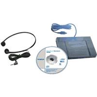 Image of Olympus AS-2400 PC Transcription Kit with E102 Stereo Headset and RS-27 Footswitch