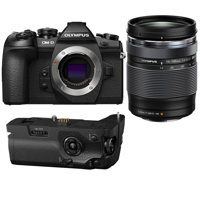 

Olympus OM-D E-M1 Mark II 20.4MP Mirrorless Micro Four Thirds Camera with M. Zuiko ED 14 -150mm f/4-5.6 II Zoom Lens, Black with HLD-9 Power Battery Grip