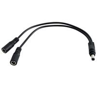 

IndiPRO 2.1mm Male Power to Dual 2.5mm Female Connector Cable, Non-Regulated, 10"