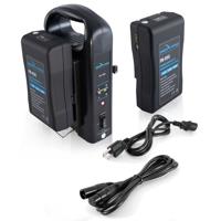

IndiPRO Two 95Wh Compact V-Mount Lithium-Ion Batteries with Dual Battery Charger Kit