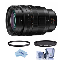 

Panasonic Lumix G Leica DG Vario-Summilux 10-25mm F/1.7 Aspherical Lens for Micro 4/3 Thirds Black - Bundle With Hoya NXT Plus 77mm 10-Layer HMC UV Filter, HOYA 77mm NXT Circular Kit, Microfiber Cloth