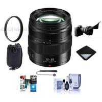 

Panasonic Lumix G X Vario 12-35mm F/2.8 II Aspherical Power O.I.S. Lens for Micro Four Thirds - 58mm UV Filter, Lens Pouch, Lens Wrap, Cleaning Kit, Capleash II, Flex Lens Shade, Software Package