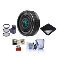 

Panasonic H-H014A Lumix G 14mm, f/2.5 II Aspherical Lens for Micro Four Thirds - Bundle With 46mm Filter Kit, Lens Wrap (15x15), Cleaning Kit, Mac Software Package