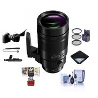 

Panasonic Lumix G Leica DG Elmarit 200mm f/2.8 Aspherical Power OIS Lens for Micro 4/3rd - Bundle With 77mm Filter Kit, Flex Lens Shade, Lens Wrap, Cleaning Kit, Capleash, Cleaner, Mac Software Package