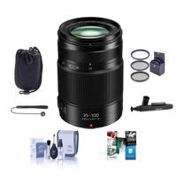 

Panasonic Lumix G X Vario 35-100mm f/2.8 II POWER O.I.S. Lens - Bundle With 58mm Filter Kit, Lens Pouch, Cleaning Kit, Lens Cleaner, Capleash II, Software Package