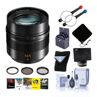 

Panasonic Lumix G Leica DG Nocticron 42.5mm f/1.2 Aspherical Lens for Micro 4/3 system - Bundle With 67mm Filter Kit, FocusShifter DSLR Follow Focus & Rack Focus, Flex Lens Shade, Cleaning Kit, Software Package