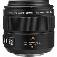 

Panasonic Lumix G Leica DG Macro-Elmarit 45mm f/2.8 Aspherical Mega O.I.S. Lens for Micro Four Thirds