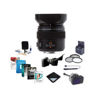 

Panasonic Lumix G Leica DG Macro-Elmarit 45mm f/2.8 Aspherical Mega O.I.S. Lens - Bundle with 46mm Filter Kit, FocusShifter DSLR, Flex Lens Shade, Cleaning Kit, Lens Wrap, Software Package