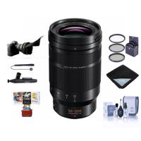 

Panasonic Lumix G Leica DG Vario-Elmarit 50-200mm F/2.8-4 Aspheical Lens for Micro 4/3rd - Bundle With 62mm Filter Kit, Lens Wrap, Cleaning Kit, Flex Lens Shade, Capleash, Cleaner, Mac Software Package