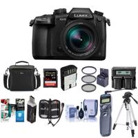 

Panasonic Lumix DC-GH5 Mirrorless Camera, Black with Leica DG Vario 12-60mm F/2.8-4.0 Lens - Bundle With 64GB SDHC U3 Card, Spare Battery, Camera Case, Tripod, Remote Shuter Release, Software Package And More