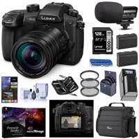 

Panasonic Lumix DC-GH5 Mirrorless Camera with Leica DG Vario 12-60mm F/2.8-4.0 OIS Lens - Bundle With Panasonic V-Log L Function Firmware Upgrade, 64GB SDXC Card, Camera Case, Spare Battery, And more