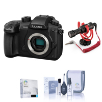 

Panasonic Lumix DC-GH5 Mirrorless Camera Body, Black, Bundle with RODE On-Camera Microphone, and Accessories