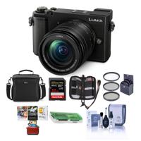 

Panasonic Lumix DC-GX9 20.3MP Mirrorless Camera with 12-60mm F3.5-5.6 Lens, Black - Bundle with Camera Bag, 32GB SDHC U3 Card, Cleaning Kit, Memory Wallet, Card Reader, 58mm Filter Kit, Mac Software Package