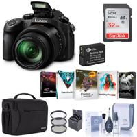 

Panasonic Lumix DMC-FZ1000 Digital Camera, - Bundle with 32GB Class 10 SDHC Card, Camera Case, Spare Battery, 62mm Filter Kit, Cleaning Kit, PC Software Bundle