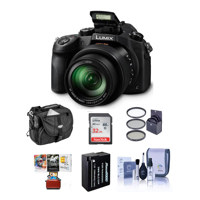 

Panasonic Lumix DMC-FZ1000 Digital Camera, - Bundle with 32GB Class 10 SDHC Card, Camera Case, Spare Battery, 62mm Filter Kit, Cleaning Kit, Mac Software Bundle