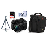 

Panasonic Lumix DC-G95 Mirrorless Camera with 12-60mm f/3.5-5.6 Lumix G Power OIS Lens, Black - Bundle With Vanguard 264AB-100 4-section Aluminum Tripod with SBH-100 QR BallHead Black, 32GB SDHC U3 Card