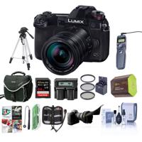 

Panasonic Lumix G9 Mirrorless Camera Black with Lumix G Leica DG Vario-Elmarit 12-60mm F/2.8-4.0 Lens - Bundle With 64GB SDHC U3 Card, Spare Battery, Camera Case, Tripod, Remote Shuter Release, And More