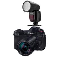 

Panasonic Lumix G9 Mirrorless Camera, Black with Lumix G Leica DG Vario-Elmarit 12-60mm F/2.8-4.0 Lens - With Flashpoint Zoom Li-on X R2 TTL Round Flash Speedlight For Panasonic (V1)