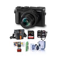 

Panasonic Lumix DC-LX100 II Digital Point & Shoot Camera with 24-75mm LEICA DC Lens, Black - Bundle With Camera Case, 32GB SDHC U3 Card, Cleaning Kit, Memory Wallet, Card Reader, Mac Software Package