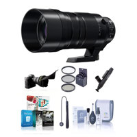 

Panasonic Lumix G Leica DG Vario-Elmar 100-400mm F/4-6.3 Power O.I.S. Lens - Bundle with Filter Kit, Cleaning Kit, Lens Pen Cleaner, Lens Cap Leash, Flex Lens Shade, Software Pack